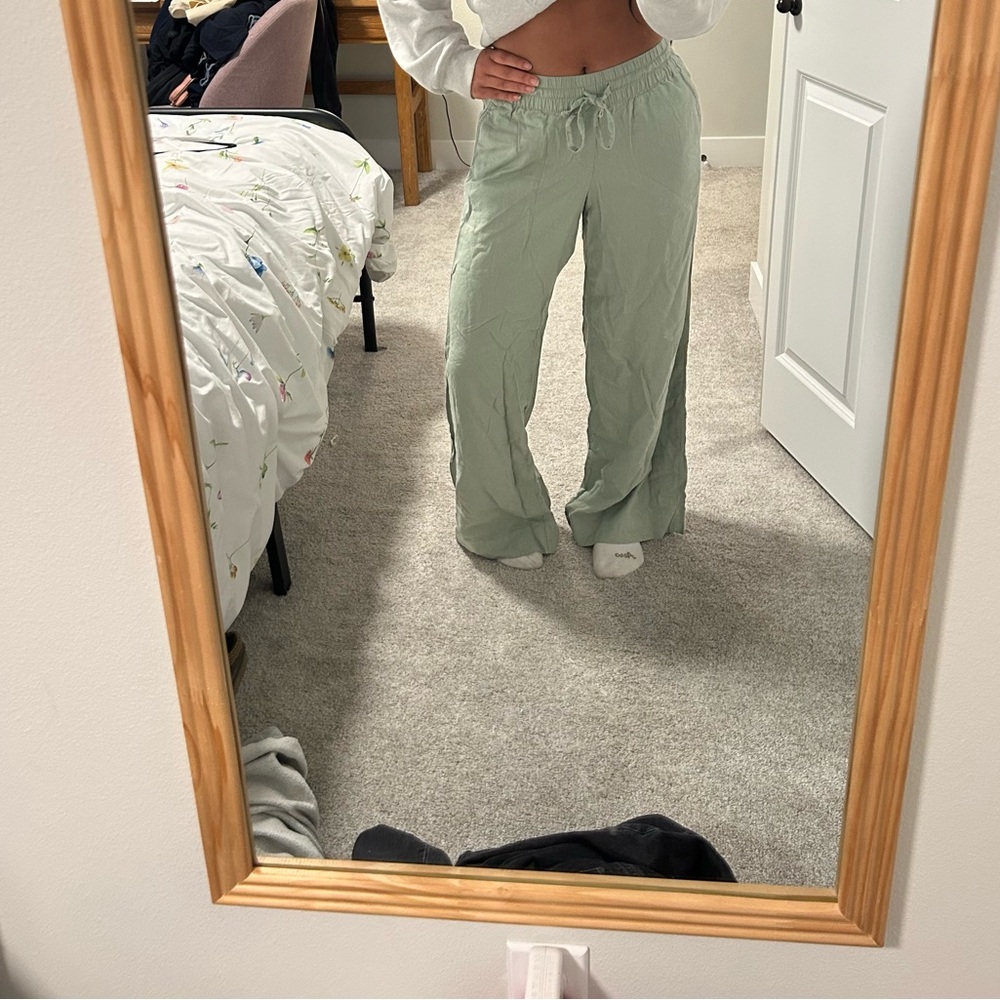 a new day Green Wide Leg Pants Relaxed Fit